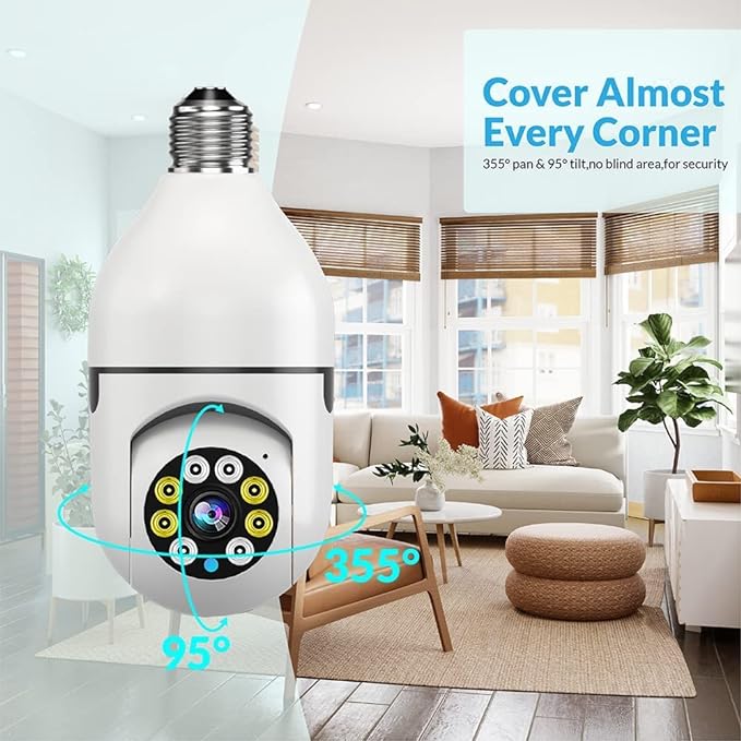 كاميرا أمنية مزودة بأضواء LED
