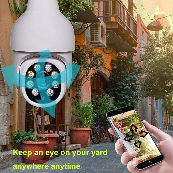 كاميرا أمنية مزودة بأضواء LED